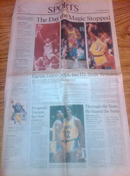 This photo is courtesy of my high school homie and lifelong Laker fan, Mr David Duran.